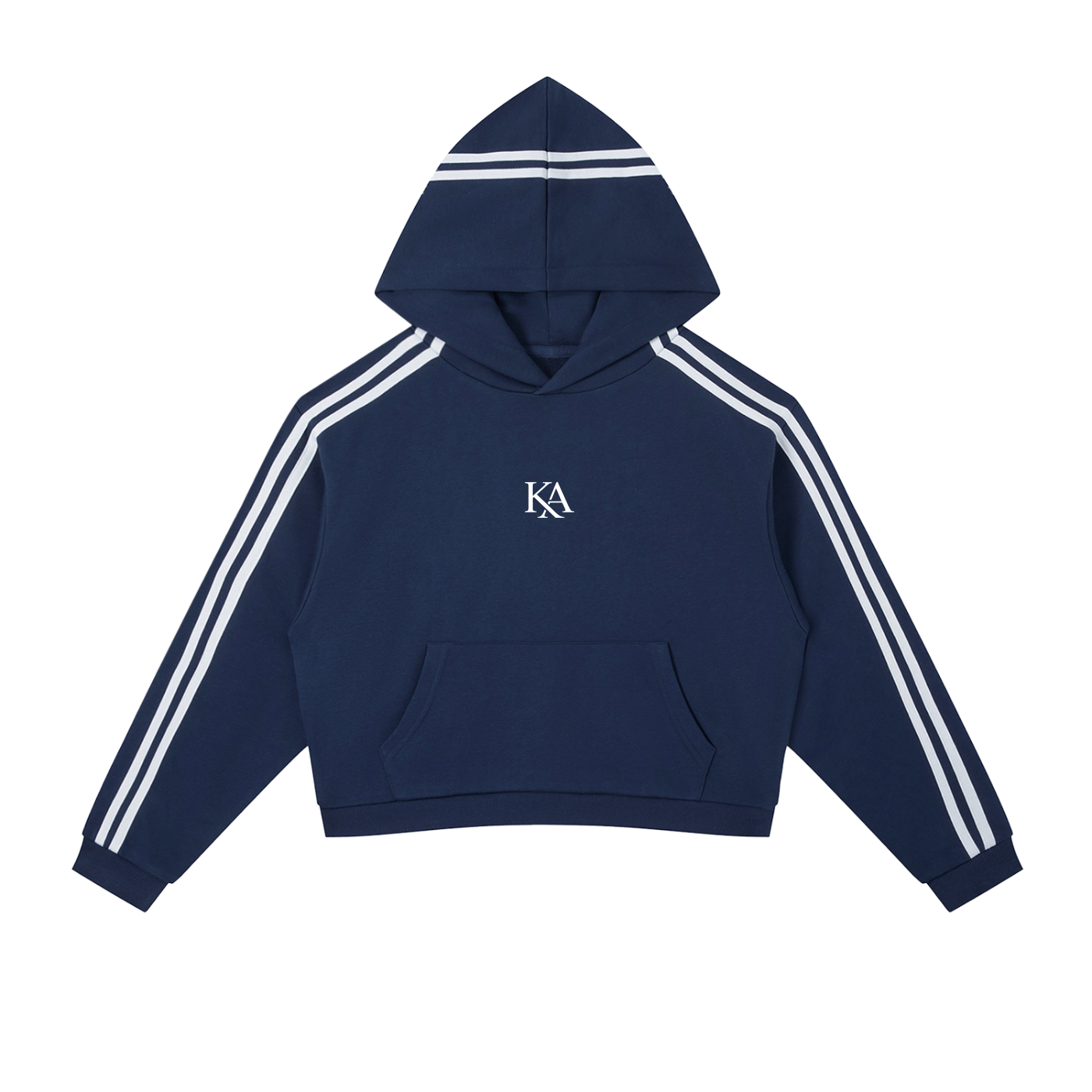 KA Side Stripe Cropped Hoodie