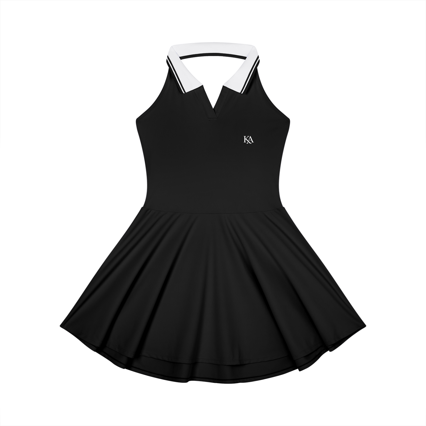 KA Women's Collared Halter A-Line Tennis Dress