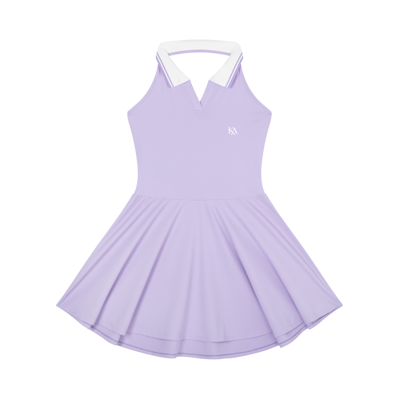 KA Women's Collared Halter A-Line Tennis Dress