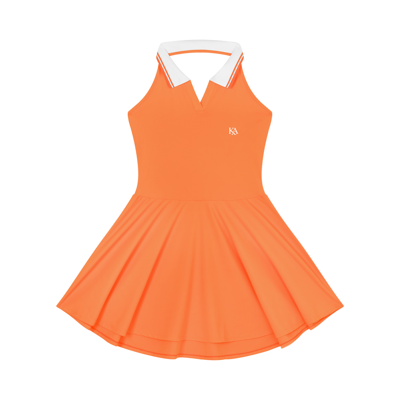 KA Women's Collared Halter A-Line Tennis Dress