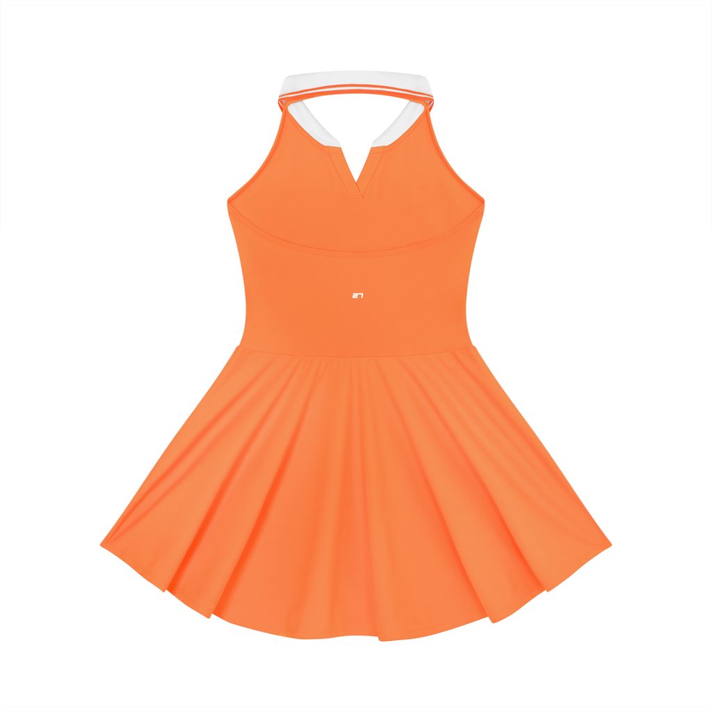 KA Women's Collared Halter A-Line Tennis Dress