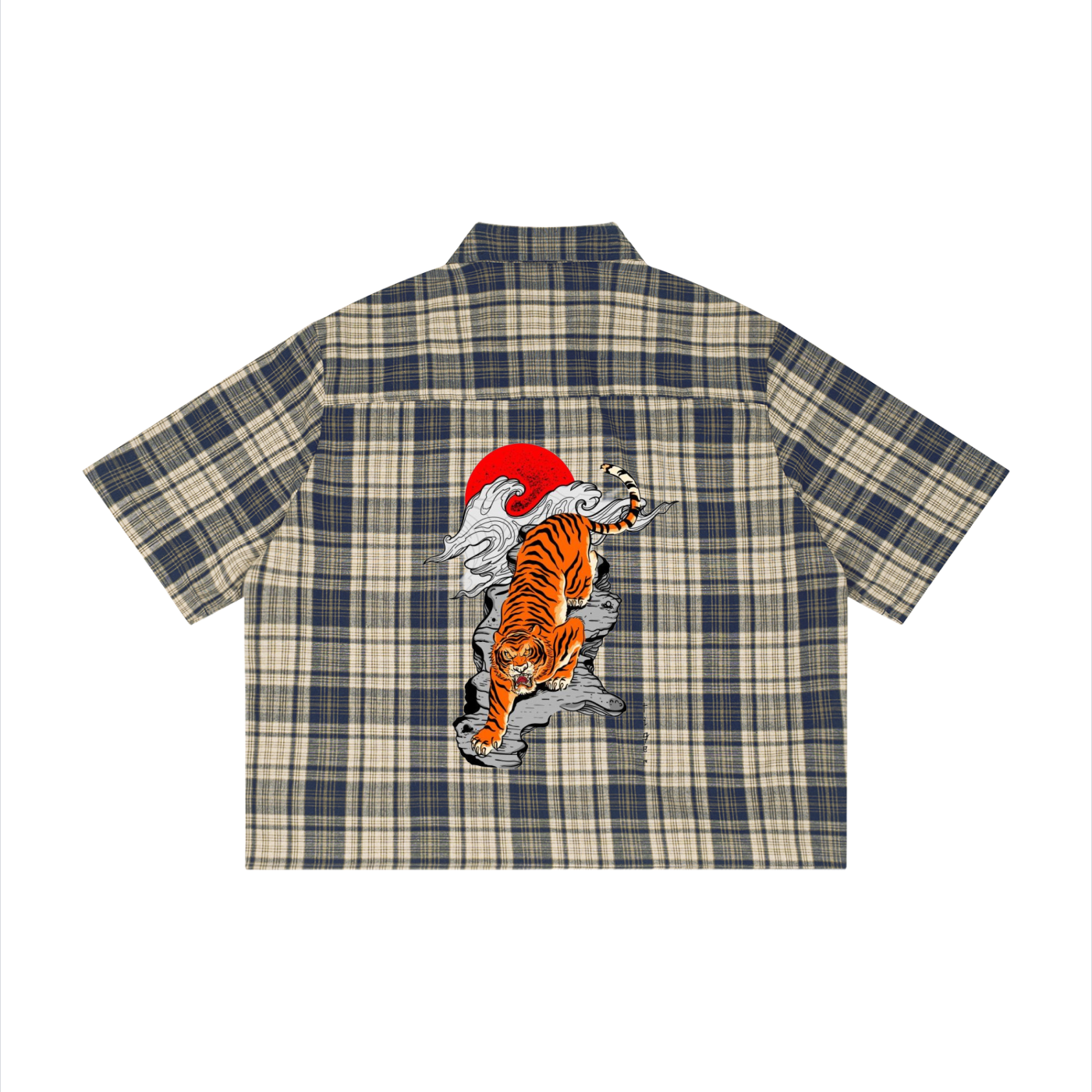 KA Plaid Boxy Short Sleeve Shirt
