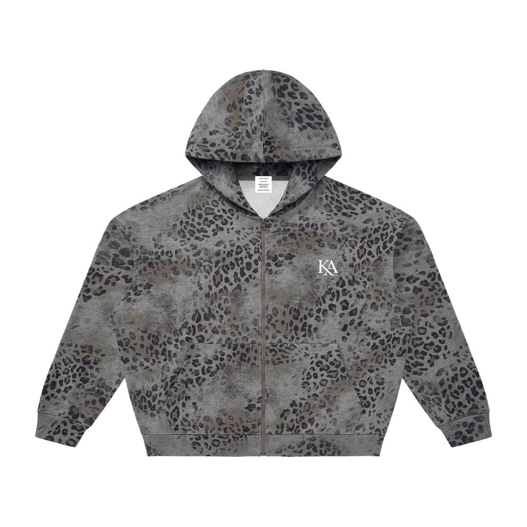 KA Leopard Full Zip Hoodie