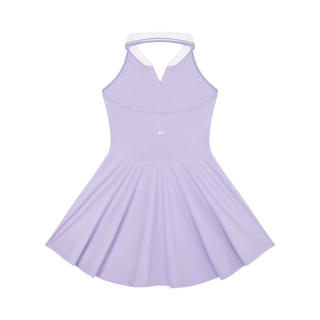 KA Women's Collared Halter A-Line Tennis Dress