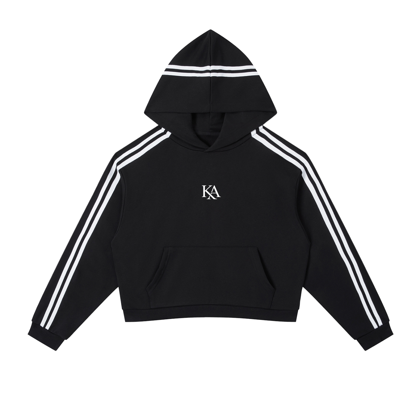 KA Side Stripe Cropped Hoodie