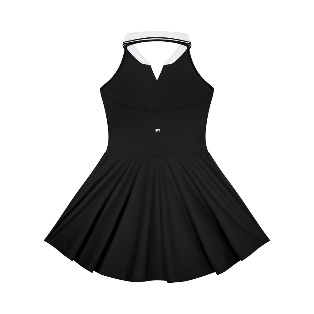 KA Women's Collared Halter A-Line Tennis Dress