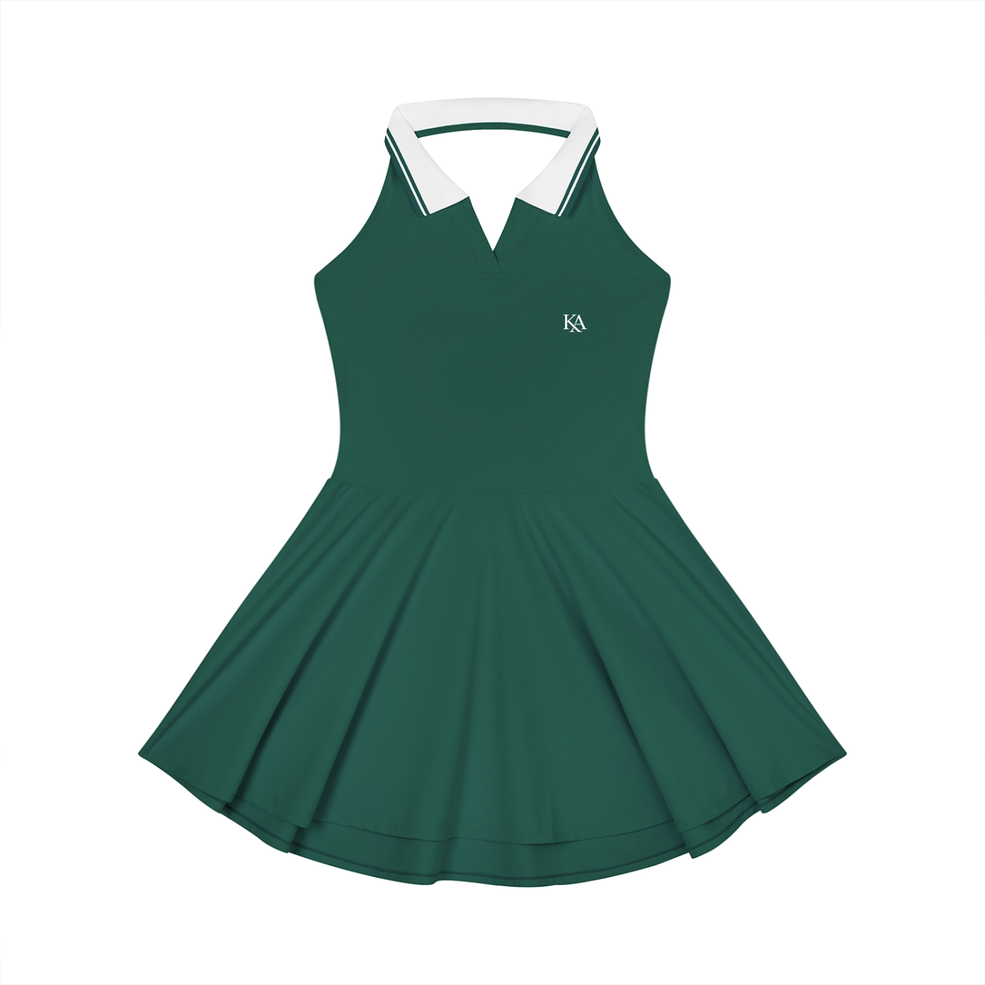 KA Women's Collared Halter A-Line Tennis Dress