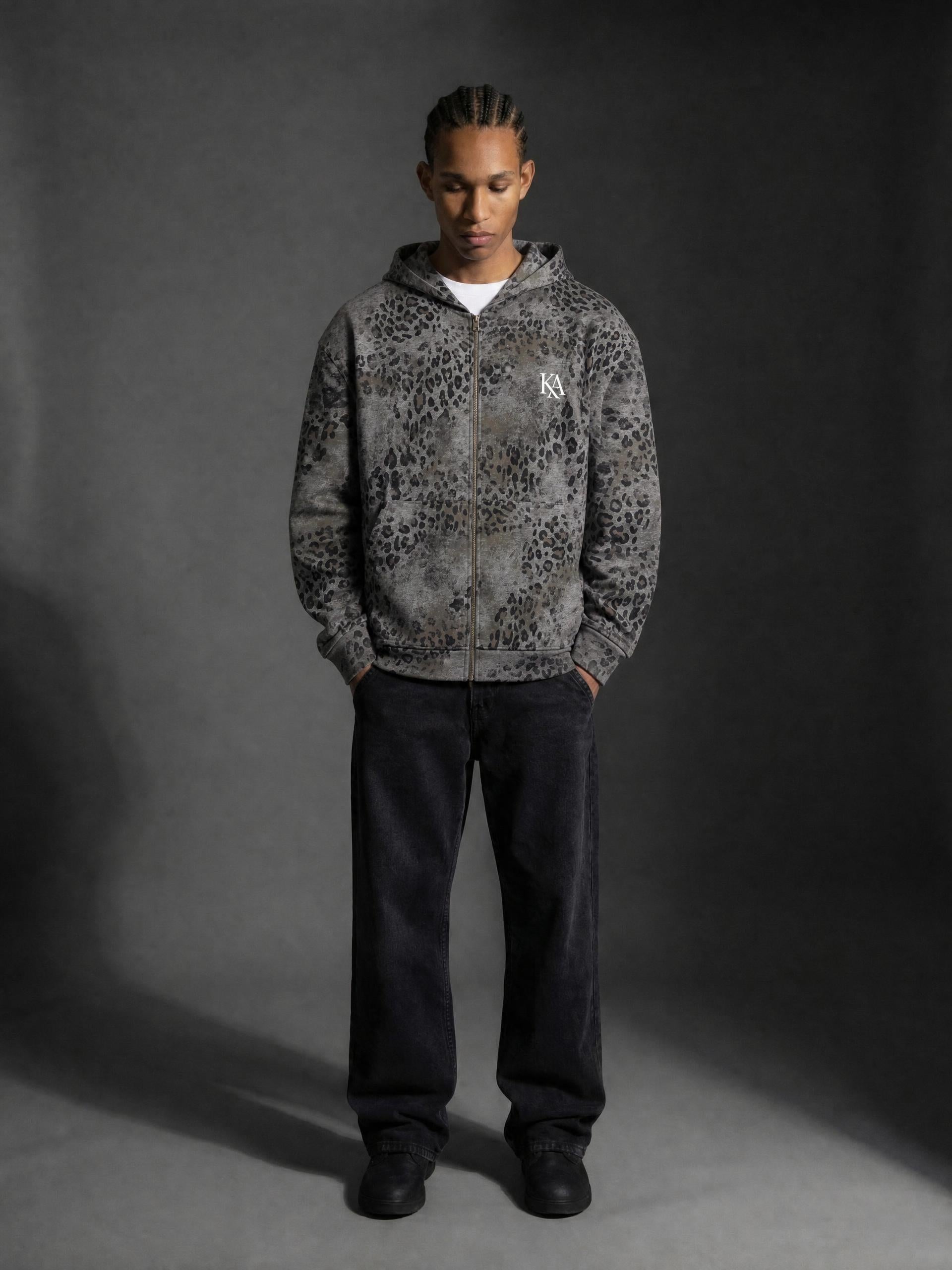 KA Leopard Full Zip Hoodie